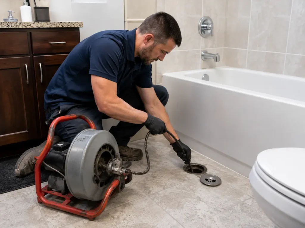 plumber glenview il technician inspecting a home's plumbing system