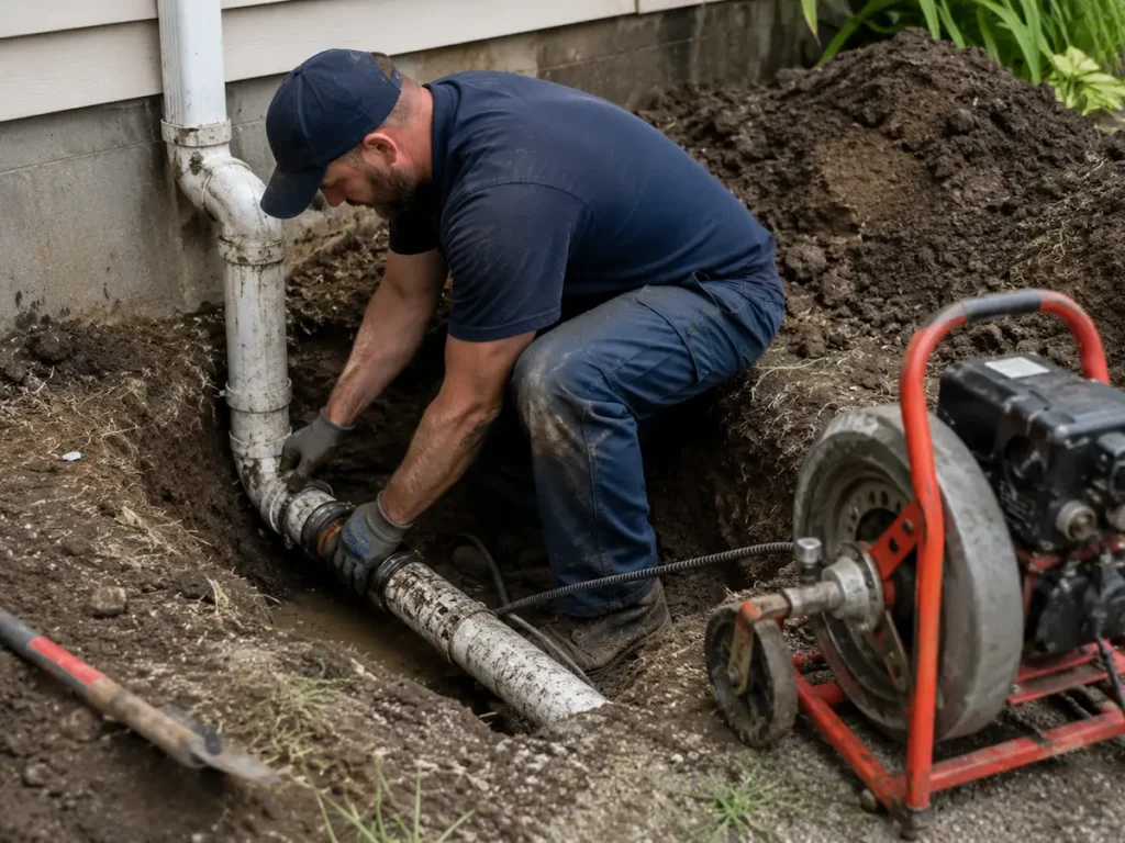 plumber hoffman estates il technician repairing a residential plumbing issue