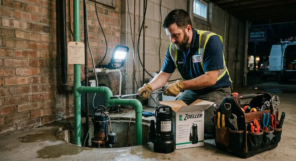 plumber rolling meadows il technician repairing a residential plumbing issue